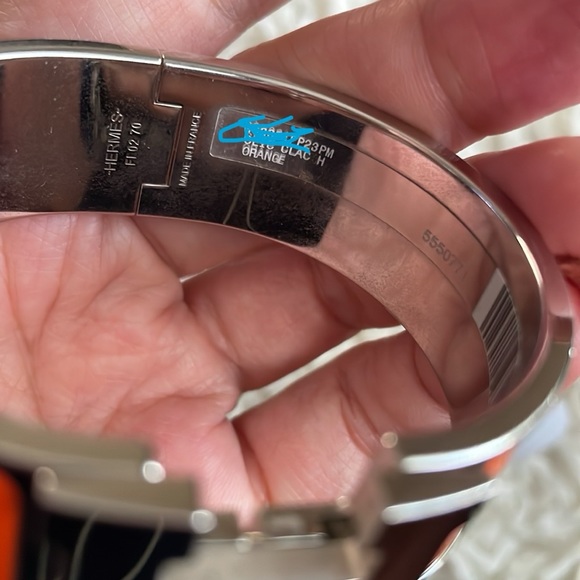 Hermès Clik Clak H-Bangle. Size Medium. - Picture 9 of 9